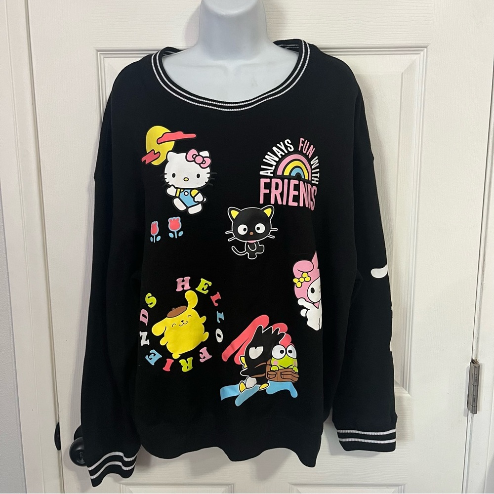 Sanrio Black and White Hello Kitty Apparel